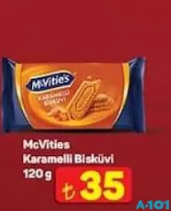 MCVİTİE'S KARAMELLİ BİSKÜVİ 120 G fiyat ve kampanya bilgisi